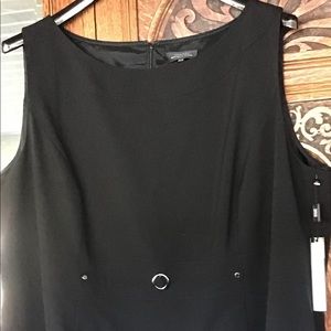 Plus size 24 W Black Tank Dress Midi